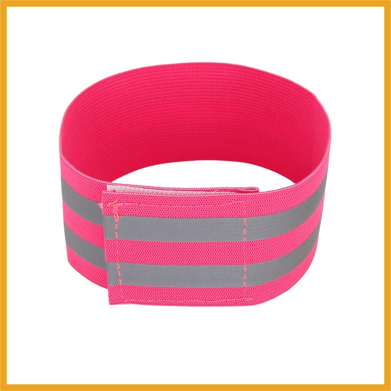 Partuto 4pcs Reflective Bands for Arm Cycling Reflective Armbands Pink