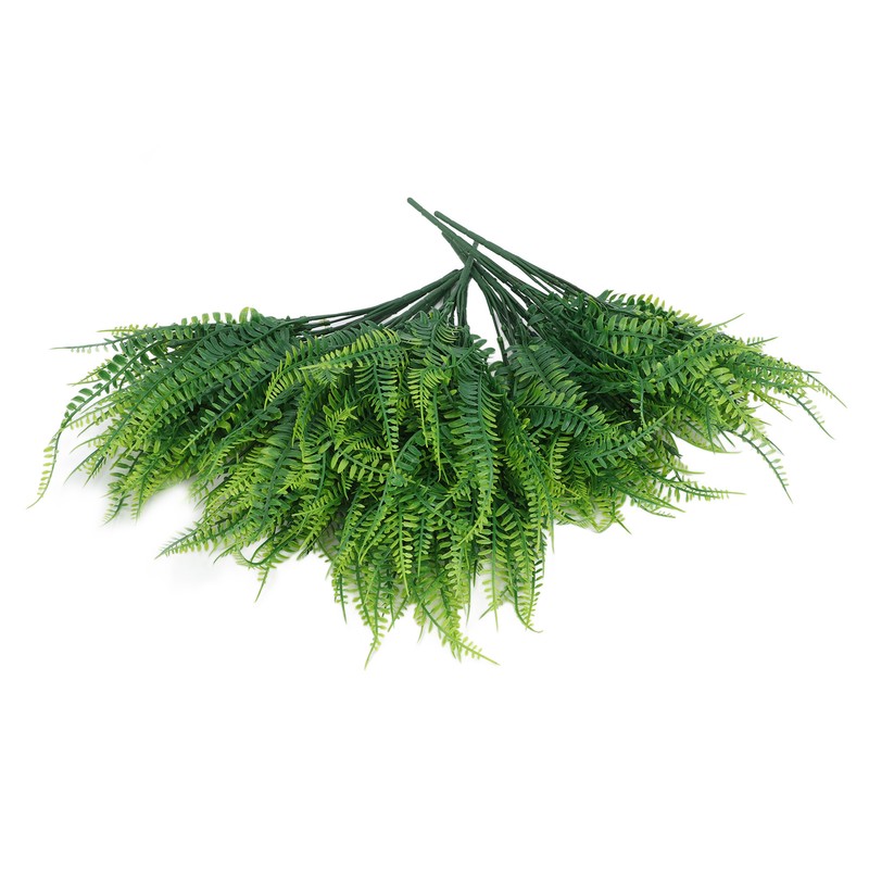 12pcs Artificial Plants Greenery Simulation Plants Fern Wort Fake Grass