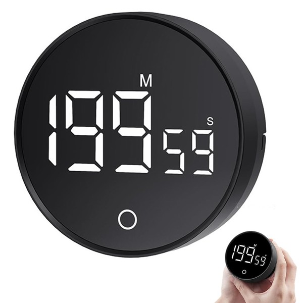 Digital Kitchen Timer & Egg Timer Magnetic, 60-Minute Countdown with