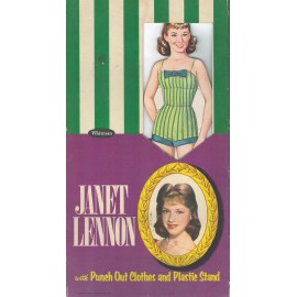 VNTG UNCUT 1962 JANET LENNON PAPER DOLL REPOR Org Size LO PR~HI QUAL