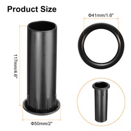 MECCANIXITY 8Pcs 41x117mm/1.6 x 4.6 Inch Speaker Port Tube Subwoofer Bass Box Tube Bass Woofer Box Speaker Box Bass Air Port for DJ/PA Speaker Cabinets