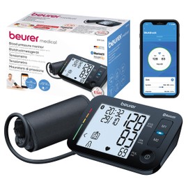 Beurer BM Upper Arm Blood Pressure Monitor, for Upper Arm, Risk Indicator, Arrhythmia Detection, Application Error Alert