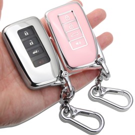 8T69T 2-Pack for Lexus Key Fob Cover with Keychain Accessories