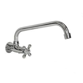 Wall Swivel Valve Outlet Valve with Swivel Spout 260 mm Kitchen/Cellar (hahn13)