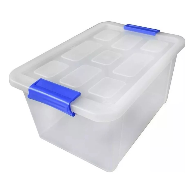 Alica Pack 10 Cajas De Plástico Yazmín Cap. 12.5 Lts