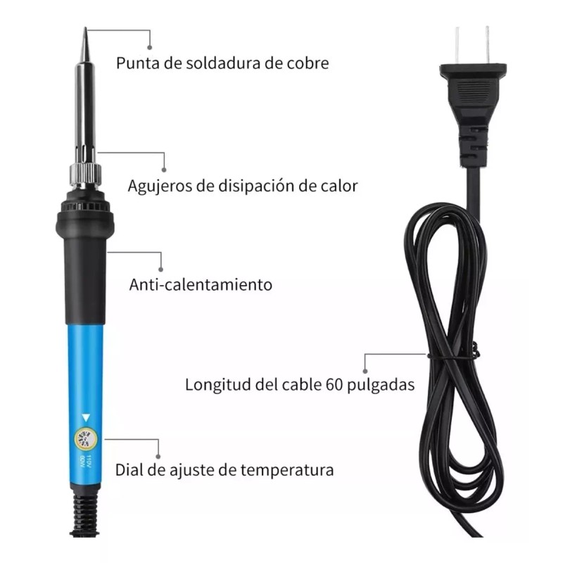 Kit De Soldador Eléctrico C/herramientas, Puntas, Multímetro