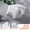 White 2 Pack Toilet Poop Stool, 7 Inch Height Squatting