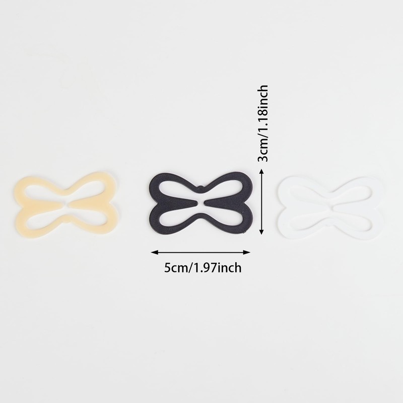 Bra Strap Clips Holders for Racerback 12pcs in Black, White,