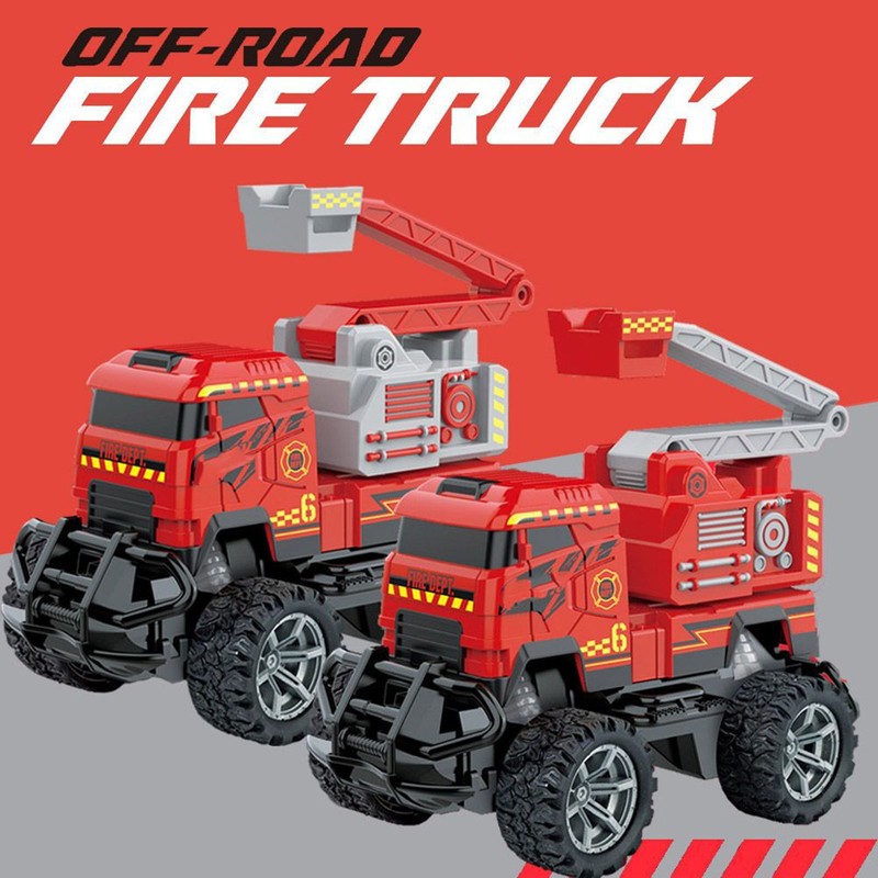 1:43 Remote Control Fire Truck Electric Wireless Sound Light Fire