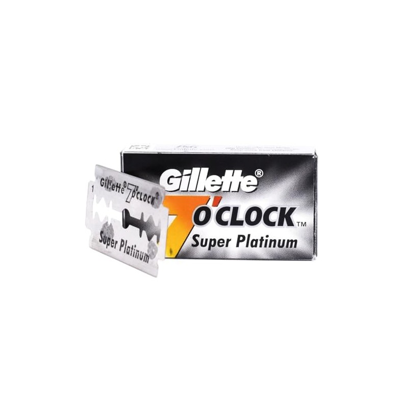 100 7 O'clock Super Platinum Double Edge Safety Razor Blades