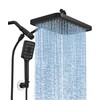 Rain Shower Head with Handheld Spray Combo Set, Adjustable 12"