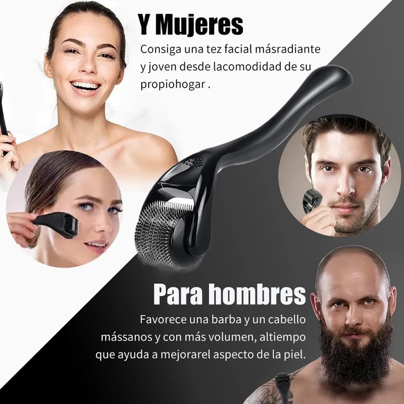 Rodillo facial LLXXM 6 ajustes – Set de 4 piezas