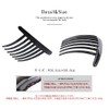 JewelVOX Hair Accessories, Simple, Evening Roll, Comb, Black, Brown, Select