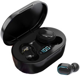 JOKBEN Wireless Headphones, True Wireless Earbuds with Led Display Charging Case, HD HiFi Stereo, One-click Smart Control, Built-in Mic, IPX7 Waterproof Wireless Bluetooth Earphones for Work/Sport