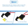 X AUTOHAUX Dual Electric Fan Relay Kit with Thermostatic Sensor