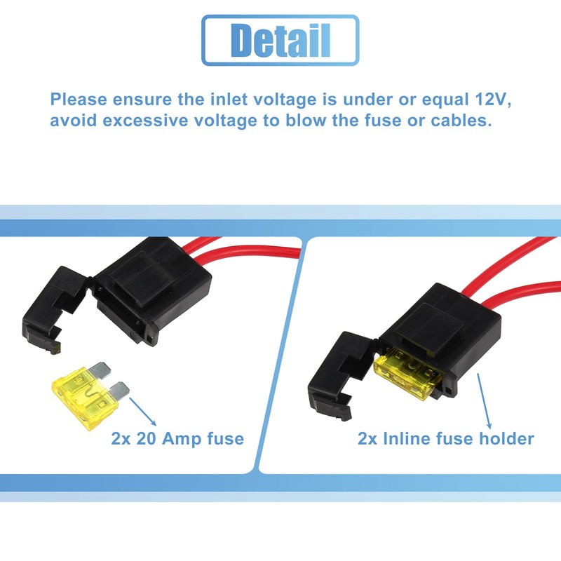 X AUTOHAUX Dual Electric Fan Relay Kit with Thermostatic Sensor
