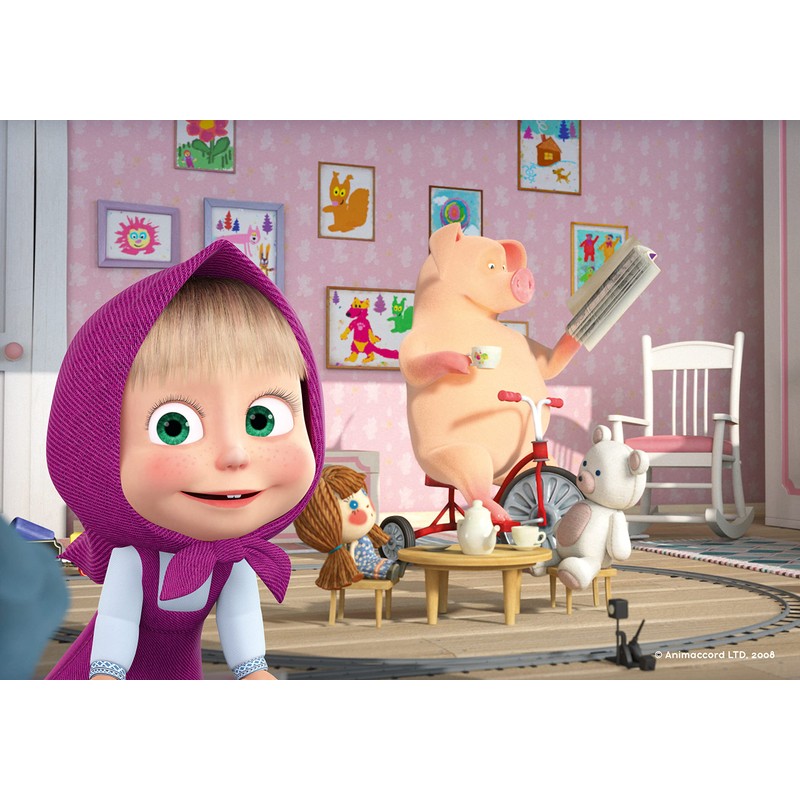 Ravensburger 05645 Jigsaw Puzzle 2 x 12 Masha and Bear