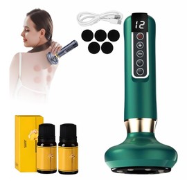 CC & DD Junora Advanced Cordless Cellulite Massager – Rechargeable, 12 Intensity Levels, Full-Body Massage for Smooth, Firm Skin (Green)