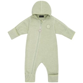 Höhenhorn Ibex Baby Fleece Jumpsuit Winter Autumn Romper Toddler with Hood, Green