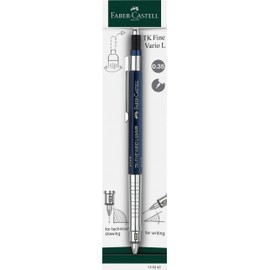 Faber-Castell TK-Fine Vario L 135342 Mechanical Pencil 0.35 mm Indigo Lead Pencil with Soft/Hard Mechanism