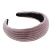 Motique Accessories Two Inch Thick Ribbed Velour Headband for Girls