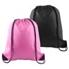 PLULON 2Pcs Drawstring Bags Bulk Drawstring Backpack Pink Black String