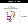 12 Sheets Music Note Temporary Tattoos Stickers for Kids, Piano