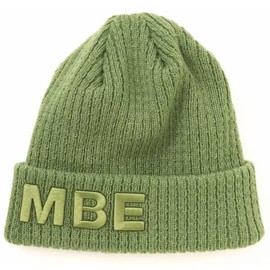 Masterbunny 758-5187001 Unisex Knit Cap (Rib-Knit Brand Logo) / Golf Hat, 140_green, Free size