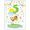 JuNa-Experten Set of 10 Invitation Cards, Envelopes, Bags, 5th Birthday