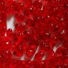 BeadExplosion Heart Beads Ruby Red Transparent Large Hole Pony Beads