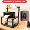 Wooden Thermal Printer Stand for Roll and Fan-Fold Label Holder,