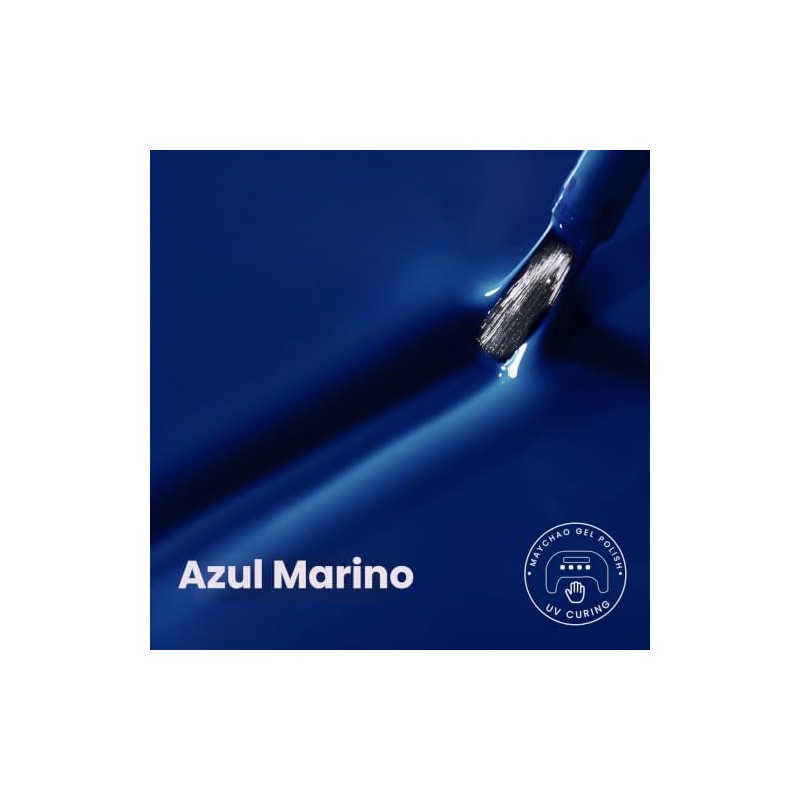 MAYCHAO- Esmalte de uñas en gel azul de 15 ml,