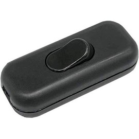 Cord Switch with Strain Reliefs, 3-Pin with Screw Contacts, Screw Housing, 6A 250V~