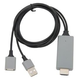 Multimedia-Schnittstellenkabel, HDTV-Kabeladapter 1080P HD-Multimedia-Schnittstellenkabeladapter für Mobiltelefon-TV-Projektor (Black)