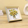 PSLXZXK 6x6 Picture Frame Blue Gold Beige Resin Photo Frame