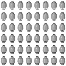 Maitys 1/2 Inch Liquid Tight Connector PVC Electrical Conduit Fittings Straight 180 Degree Flexible Conduit Connector for Home Kitchen Bathroom Tube Tool Supplies(48 Pcs)