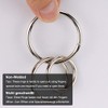 Hysagtek 50pcs Metal O-Ring D-Ring Non-Welded Buckles for Bag Straps