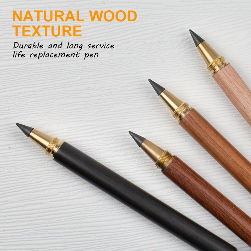 HOTUT Inkless Pencil - 4pcs Everlasting Wooden Infinity Pencil, Wood-Cased