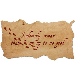 Bargain Max Decals I Solemnly Swear I Am Up to No Good Quote Window Laptop Car Sticker 8"