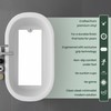 Peel and Stick Bathtub Mat - White Adhesive Vinyl Anti