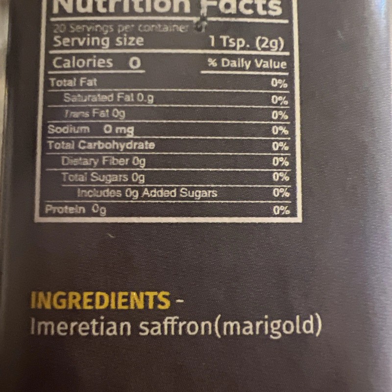 Khomli Imeretian SAFFRON Powder Georgian Dry Seasoning Khomli Non GMO