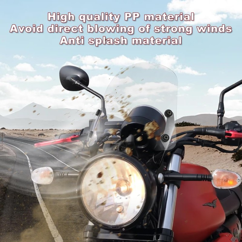 Xitomer Windshield Windscreen Compatible with Moto Guzzi V7 750 II