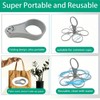 6 Cups Portable & Foldable Cup Carrier Holder with Handle,Super