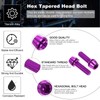 PATIKIL M5x18mm Titanium Bicycle Stem Bolt, 6 Pack Hex Tapered