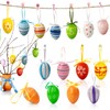 Mizijia Easter Eggs for Hanging, Pack of 32 Plastic Easter