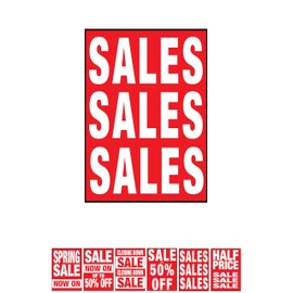 Printed Sale Posters Window Sign Sale Size A4 Shop Display Window Banner PCL Media ltd