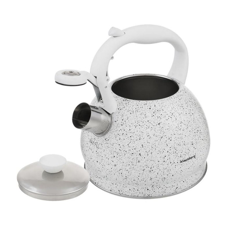 Klausberg KB-7319 Marble Stainless Steel Whistling Kettle 2 Litres