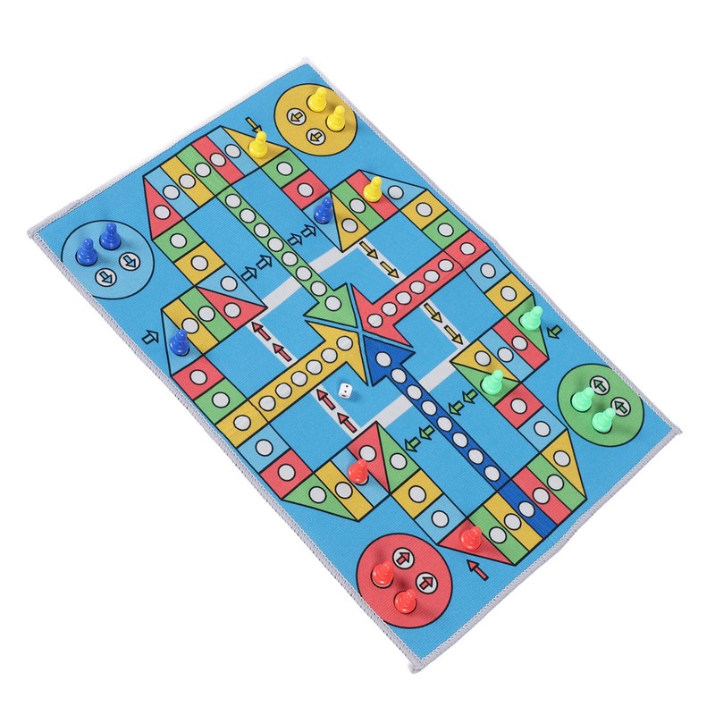 Flying Chess Game Carpet Flying Chess Playmat Family Interactive Toy
