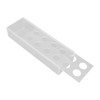 Clear Acrylic Flower Vase Multi Holes Elegant Decorative Long Rectangle
