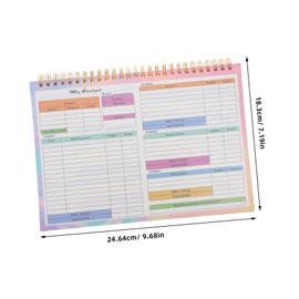 Operitacx B5 Financial Record Book Undated Weekly Budget Tracker & Expense Log Notebook for Personal Finance Management Cash Budget Binder with Spending Tracker Sheets